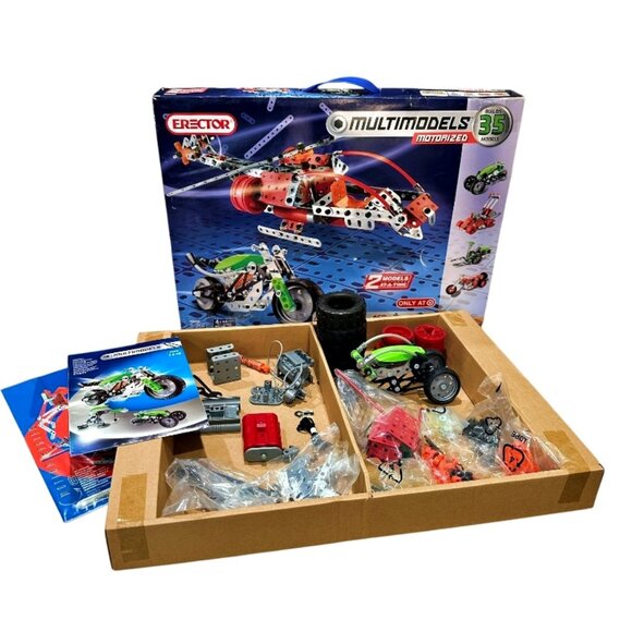 Erector Set 6024683 Multimodels Motorized 35 Models 2 at a Time 2014 8+ Years - Picture 1 of 12